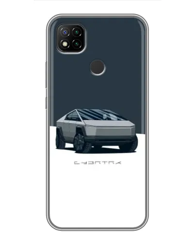 Чехол для Xiaomi Redmi 9c с картинкой «Серебристый Cybertruck Tesla» Чехол для Xiaomi Redmi 9c с картинкой «Серебристый Cybertruck Tesla»
