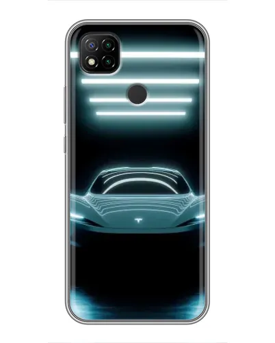 Чехол для Xiaomi Redmi 9c с картинкой «Tesla в неоне» Чехол для Xiaomi Redmi 9c с картинкой «Tesla в неоне»