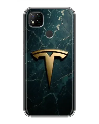 Чехол для Xiaomi Redmi 9c с картинкой «Мраморная Tesla Gold» Чехол для Xiaomi Redmi 9c с картинкой «Мраморная Tesla Gold»