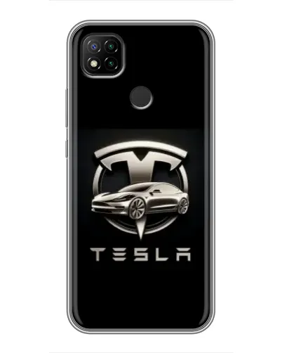 Чехол для Xiaomi Redmi 9c с картинкой «Tesla — серебристое авто» Чехол для Xiaomi Redmi 9c с картинкой «Tesla — серебристое авто»