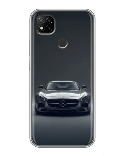 Чехол для Xiaomi Redmi 9c с картинкой «Mercedes на черном» Чехол для Xiaomi Redmi 9c с картинкой «Mercedes на черном»