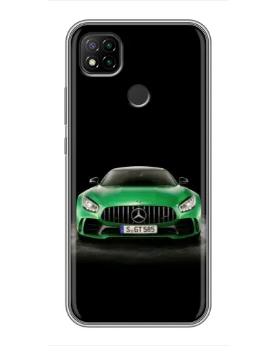 Чехол для Xiaomi Redmi 9c с картинкой «Mercedes — неоновый лого» Чехол для Xiaomi Redmi 9c с картинкой «Mercedes — неоновый лого»