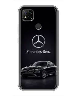 Чехол для Xiaomi Redmi 9c с картинкой «Mercedes — решетка радиатора»