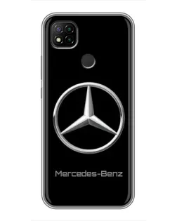 Чехол для Xiaomi Redmi 9c с картинкой «Mercedes Silver Logo»