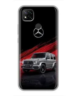 Чехол для Xiaomi Redmi 9c с картинкой «Mercedes G-Class красный»