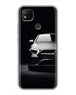 Чехол для Xiaomi Redmi 9c с картинкой «Свет фар Mercedes»