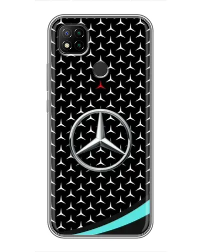 Чехол для Xiaomi Redmi 9c с картинкой «Mercedes — бирюзовый акцент» Чехол для Xiaomi Redmi 9c с картинкой «Mercedes — бирюзовый акцент»