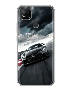 Чехол для Xiaomi Redmi 9c с картинкой «Гоночный Mercedes AMG»