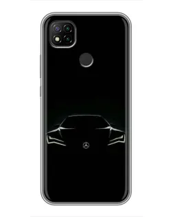 Чохол для Xiaomi Redmi 9c з картинкою «Mercedes — силует авто» Чохол для Xiaomi Redmi 9c з картинкою «Mercedes — силует авто»