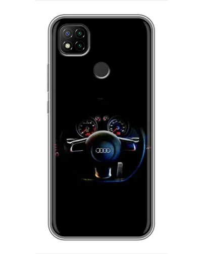 Чехол для Xiaomi Redmi 9c с картинкой «Салон Audi — руль» Чехол для Xiaomi Redmi 9c с картинкой «Салон Audi — руль»