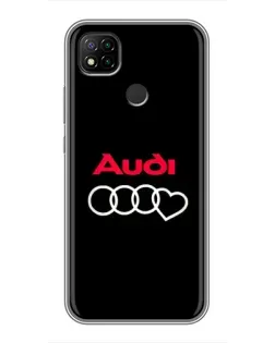 Чехол для Xiaomi Redmi 9c с картинкой «Логотип Audi Heart» Чехол для Xiaomi Redmi 9c с картинкой «Логотип Audi Heart»