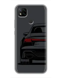 Чехол для Xiaomi Redmi 9c с картинкой «Задняя часть Audi — арт»