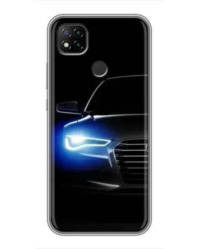 Чехол для Xiaomi Redmi 9c с картинкой «Неоновый взгляд Audi» Чехол для Xiaomi Redmi 9c с картинкой «Неоновый взгляд Audi»