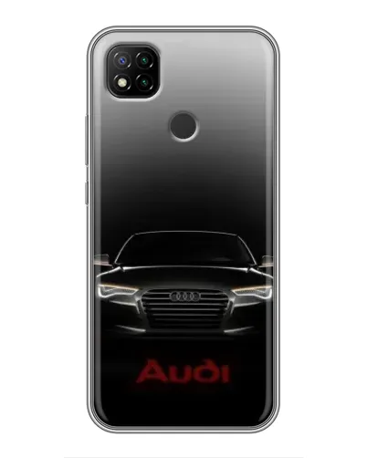 Чехол для Xiaomi Redmi 9c с картинкой «Audi — градиентный контур» Чехол для Xiaomi Redmi 9c с картинкой «Audi — градиентный контур»