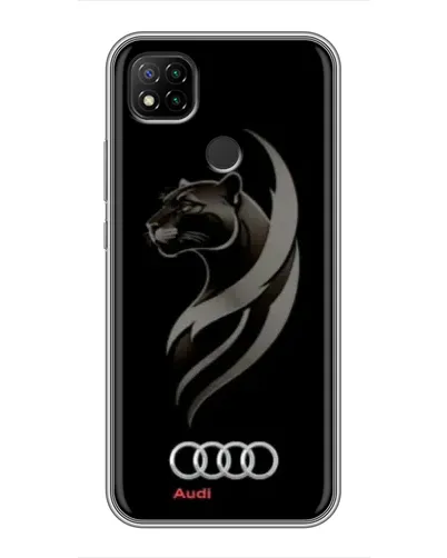 Чехол для Xiaomi Redmi 9c с картинкой «Графика — пантера и Audi» Чехол для Xiaomi Redmi 9c с картинкой «Графика — пантера и Audi»