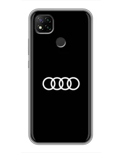 Чехол для Xiaomi Redmi 9c с картинкой «Audi White Logo»