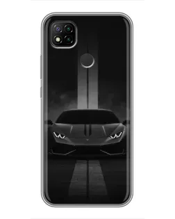 Чехол для Xiaomi Redmi 9c с картинкой «Lamborghini симметрия дорог»