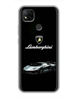 Чехол для Xiaomi Redmi 9c с картинкой «Логотип Lamborghini классика»