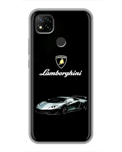 Чехол для Xiaomi Redmi 9c с картинкой «Логотип Lamborghini классика»
