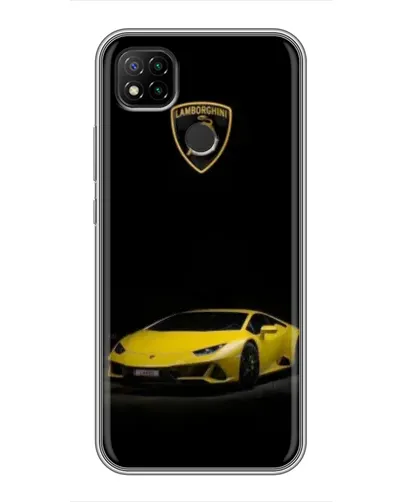 Чехол для Xiaomi Redmi 9c с картинкой «Lamborghini желтый акцент»