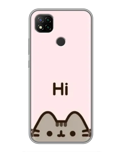 Чехол для Xiaomi Redmi 9c с картинкой «Пушин говорит Hi» Чехол для Xiaomi Redmi 9c с картинкой «Пушин говорит Hi»
