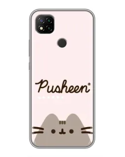 Чехол для Xiaomi Redmi 9c с картинкой «Pusheen логотип»