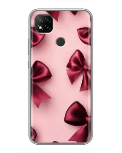 Чехол для Xiaomi Redmi 9c с картинкой «Бордовый атлас»
