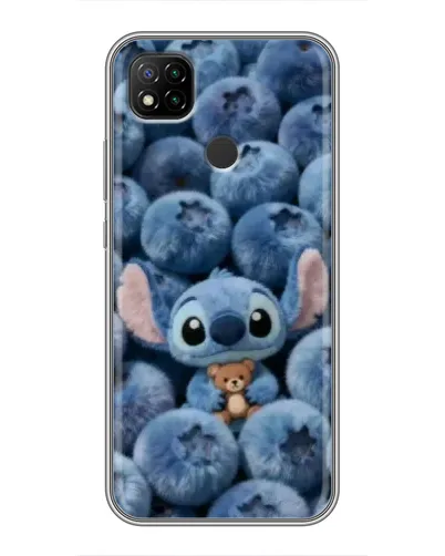 Чехол для Xiaomi Redmi 9c с картинкой «Стич и голубика» Чехол для Xiaomi Redmi 9c с картинкой «Стич и голубика»