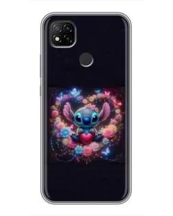 Чехол для Xiaomi Redmi 9c с картинкой «Stitch в цветах» Чехол для Xiaomi Redmi 9c с картинкой «Stitch в цветах»