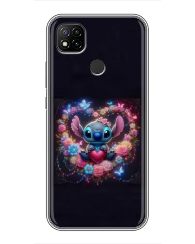 Чехол для Xiaomi Redmi 9c с картинкой «Stitch в цветах» Чехол для Xiaomi Redmi 9c с картинкой «Stitch в цветах»