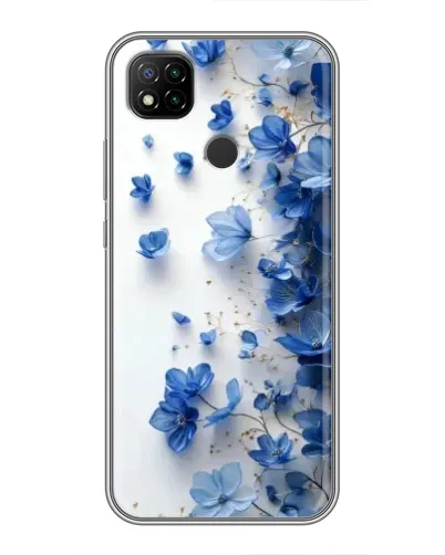 Чехол для Xiaomi Redmi 9c с картинкой «Голубой цветочный каскад» Чехол для Xiaomi Redmi 9c с картинкой «Голубой цветочный каскад»