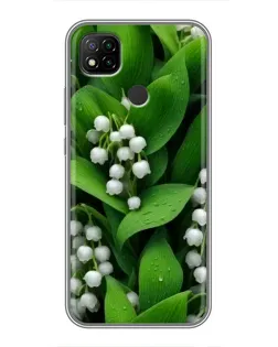 Чехол для Xiaomi Redmi 9c с картинкой «Ландыши в зелени»
