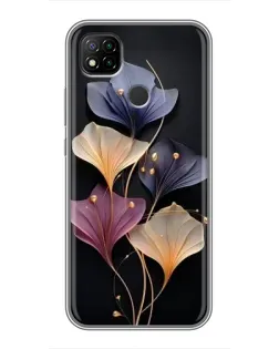 Чехол для Xiaomi Redmi 9c с картинкой «Лиловые цветы грации»