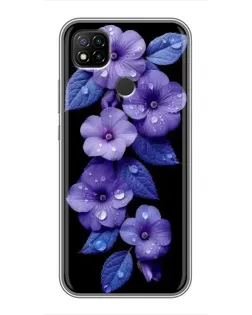 Чехол для Xiaomi Redmi 9c с картинкой «Фиолетовые цветы с росою» Чехол для Xiaomi Redmi 9c с картинкой «Фиолетовые цветы с росою»