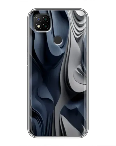 Чехол для Xiaomi Redmi 9c с картинкой «Объемные синие складки» Чехол для Xiaomi Redmi 9c с картинкой «Объемные синие складки»