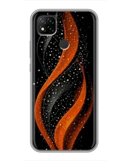 Чехол для Xiaomi Redmi 9c с картинкой «Огненная звездная волна»