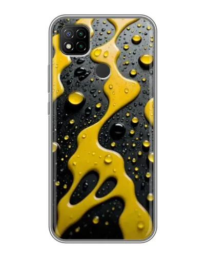 Чехол для Xiaomi Redmi 9c с картинкой «Жидкое желтое золото» Чехол для Xiaomi Redmi 9c с картинкой «Жидкое желтое золото»