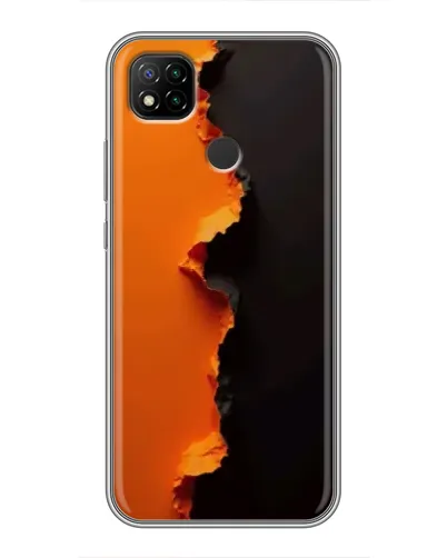 Чехол для Xiaomi Redmi 9c с картинкой «Оранжевый разлом» Чехол для Xiaomi Redmi 9c с картинкой «Оранжевый разлом»