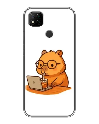 Чохол для Xiaomi Redmi 9c з картинкою «Капібара з ноутбуком» Чохол для Xiaomi Redmi 9c з картинкою «Капібара з ноутбуком»