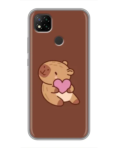Чохол для Xiaomi Redmi 9c з картинкою «Капібара з серцем» Чохол для Xiaomi Redmi 9c з картинкою «Капібара з серцем»
