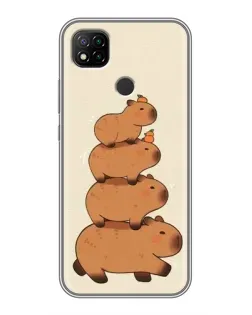 Чохол для Xiaomi Redmi 9c з картинкою «Вежа з капібар»