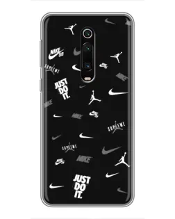Чохол для Xiaomi Redmi K20 з картинкою «Nike Black Pattern» Чохол для Xiaomi Redmi K20 з картинкою «Nike Black Pattern»