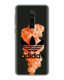 Чохол для Xiaomi Redmi K20 з картинкою «Помаранчевий дим Adidas»