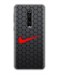 Чохол для Xiaomi Redmi K20 з картинкою «Nike — карбонова сітка»