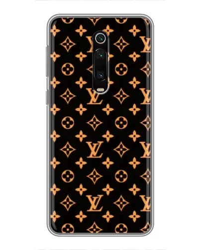 Чехол для Xiaomi Redmi K20 с картинкой «Золотая монограмма LV»