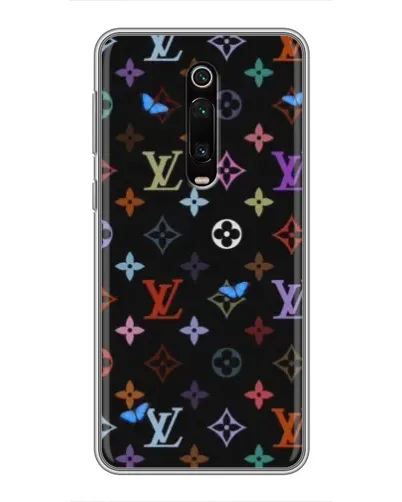 Чехол для Xiaomi Redmi K20 с картинкой «Цветная монограмма LV»