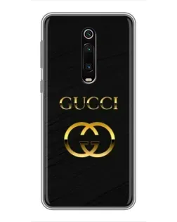 Чохол для Xiaomi Redmi K20 з картинкою «Золотий логотип Gucci»