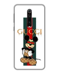 Чохол для Xiaomi Redmi K20 з картинкою «Міккі Маус Gucci — смуги»