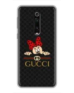 Чохол для Xiaomi Redmi K20 з картинкою «Мінні Маус Gucci — чорний»