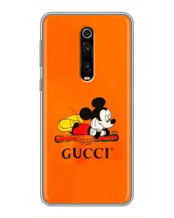 Чохол для Xiaomi Redmi K20 з картинкою «Міккі Маус Gucci — помаранч»
